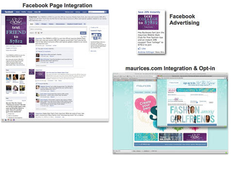 mobile marketing campaign support maurices