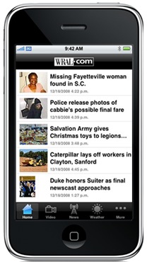 News Over Wireless: Local TV Stations Launch iPhone Apps (News ...