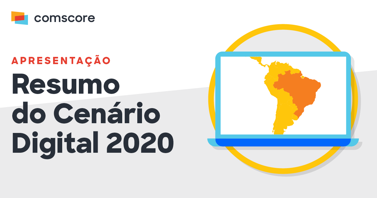 Baixe a apresentação "Resumo do Cenário Digital 2020", onde analisamos o ecossistema online para destacar as tendências e oportunidades emergentes mundiais e características exclusivas dos mercados da América Latina e Brasil.
