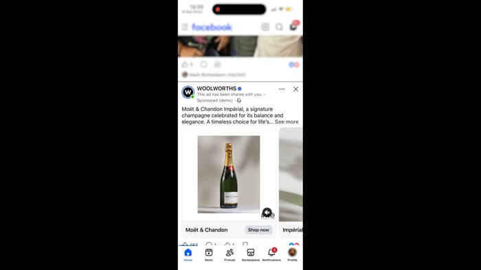 Festive champagne growth with Woolworths