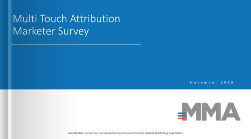 Multi Touch Attribution Marketer Survey (November 2018)