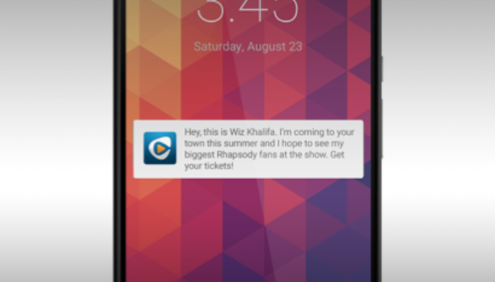 Rhapsody Finds Push Notifications 50 Times More Effective Than Banner Ads