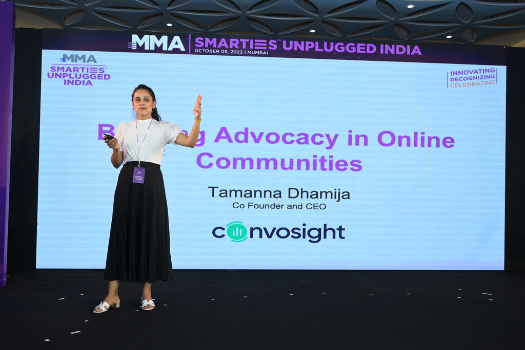 SMARTIES Unplugged India: Building Advocacy in Online Communities by Tamanna Dhamija, CEO &amp; Co-founder Convosight