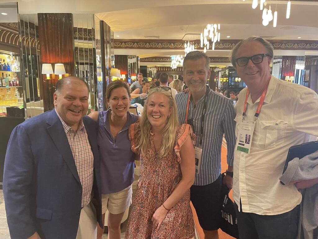 L-R: Lou Paskalis, Karen Sauder, President, Global Clients and Agency Solutions, Google, Erica Hagberg, Head of Food &amp; Beverage, Google, Christian Muche, CEO &amp; Co-Founder, Beyond Ordinary Inc., Greg Stuart, CEO, MMA Global