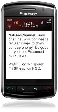 National Geographic Channel Dog Whisperer SMS National Geographic Channel Dog Whisperer SMS