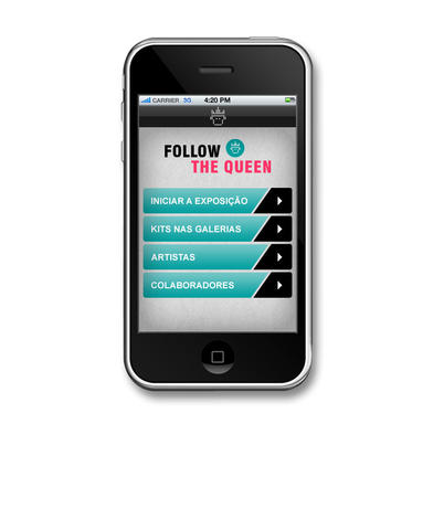 INTRO interface - Follow The Queen IPHONE APP