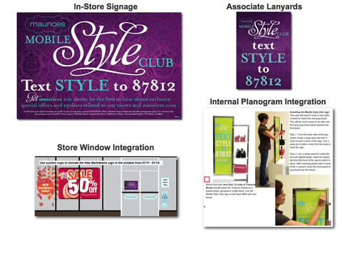 maurices MSC: In-store Signage and Planogram Integrations maurices Mobile Style Club - Images 1