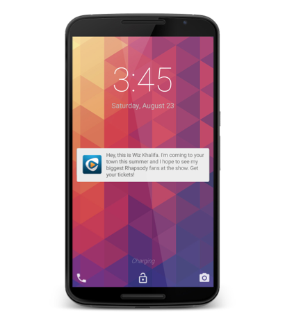 Rhapsody Finds Push Notifications 50 Times More Effective Than Banner Ads